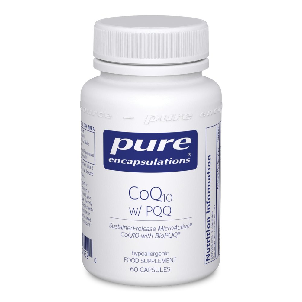 Pure Encapsulations CoQ10  SR with PQQ - Protects from oxidative Stress, Supports Immune System - 60 Capsules
