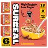 Surreal Cinnamon - High Protein Keto Cereal 6 Pack - Zero Sugar- Healthy Plant Based Cereal - High in Fibre - Low Carb - Gluten Free - Vegan - 17g of Protein, 0g of Sugar - 240g per Box view 1