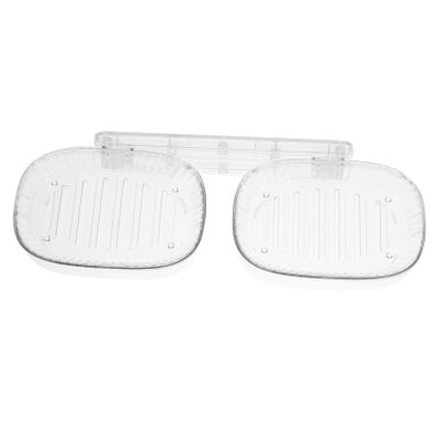 Zerodeko Wall Mounted Soap Dish Soap Holder for Bathroom Shower Holder Drainage Slot Decorative Box