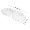 Zerodeko Wall Mounted Soap Dish Soap Holder for Bathroom Shower Holder Drainage Slot Decorative Box view 2