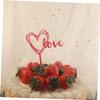 Ciieeo 10 Pcs Birthday Cake Topper Acrylic Love Shape Picks Party Decorations Food Supplies view 3