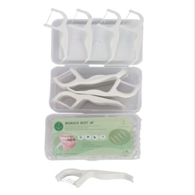 Wonder Mint - Biodegradable, Vegan Friendly & Natural, Plant Based Dental Floss Picks for Adults & Kids