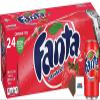 Fanta USA Variety Party Pack 12-24 Cans / 4 Flavours Randomly Sent: Grape, Peach, Strawberry, Pineapple, Berry - Boxed Treatz (355ml, Pack of 24 Cans Strawberry) view 1