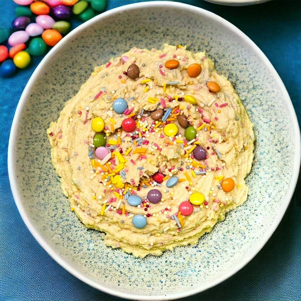 Bingo & Bongo Edible Cookie Dough Birthday Cake Flavour Ready to eat treats On the Go Snacks (1 Pack)