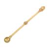 Zerodeko 3pcs Brass Carved Buddha Spoon Crafted Ghee Spoon Tibet Religious Decor for Spiritual Ceremonies view 2
