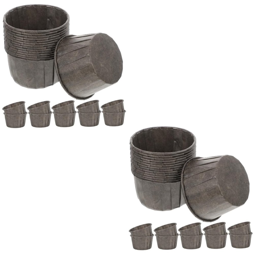 Zerodeko 100pcs Baking Cupcake Liners Oil Baking Cups Household Cupcake Cups Supply Disposable Wrappers for Party and Daily Use