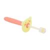Baby Oral Brush 360 Degree Cleaning Soft Bristles Massage Baby Teething Brush Toy for Infant, Nanomaterial, Plaque Removal, Easy to Maintain, Coral Orange view 3