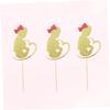 Ciieeo Mother's Day Cake Topper Set Pcs Glitter Pregnancy Cake Picks for Parties view 3