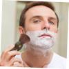 DOITOOL Shaving Brush Wooden Handle with Monochrome Nylon Bristles, Male Beard Brush for Mustache Care and Shaving, Portable Grooming Tool for Mens Personal Care Random Color view 2