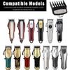 3 Pack Professional Hair Clipper Guards, Universal Clipper Comb Attachments for Most Hair Clippers, Durable and Easy-to-Use Guide Combs in Black view 3