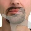 Beard Shape Template, Portable Safe Automatic Cutting Design Time-Saving Beard Hairline Guide Template 3 Colors Grooming Guide Tool for Home view 3