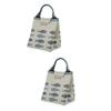 Zerodeko 2pcs Thermal Bag for Outdoor Insulated Cooler Bag Lunch Lunch Cooler Box Thermal for Picnic view 1