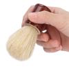 Shaving Cream Brush, Hair Shaving Brush Small Comfortable with Wooden Handle for Men for Beard Cleaning for Beard Shaving view 3