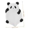 HOOTNEE Panda Shape Ceramic Soap Holder Drainage Design Soap Dish for Bathroom Kitchen Laundry Versatile Storage Tray for Sponge Items Cute Decorative Accessory view 4