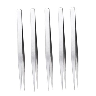 Didiseaon 10pc Precision Stainless Steel Tweezers Straight Tip for Sewing Hair Removal Crafting