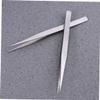 Didiseaon 10pc Precision Stainless Steel Tweezers Straight Tip for Sewing Hair Removal Crafting view 3
