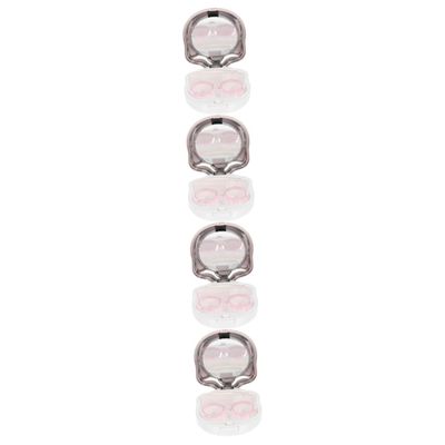PartyKindom 4sets Adorable -Lens Case Lens Container Travel Kit for -Lens Storage Organize Your