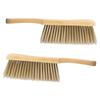 CHILDWEET Soft Dusting Bed Brush 2pcs Set with Wooden Handle Soft Bristles Cleaning Brush for Household Dust Removal on Bed Sheets and Sofa for Bedroom and Furniture Cleaning view 1