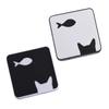 PartyKindom 4pcs Cat Fish Pattern Lenses Storage Box Contact Lens Case Organizer for Women Female Lense Box Lense Container view 2