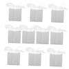 Gatuida 50pcs White Square European Paper Candy Boxes Ribbon Foldable Design for Weddings Parties and Table Decoration Random Style view 1