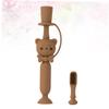 Gatuida Cartoon Bear Silicone Boy Girl Toothbrush Safe for Boys and Girls Training Brush Oral Care Random Color view 4