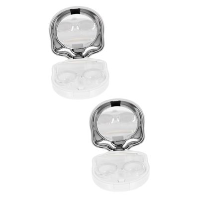 PartyKindom 2sets Portable -Lens Case Compact Travel Lens Organizer Box Keep Lenses Safe for Outdoor Activities