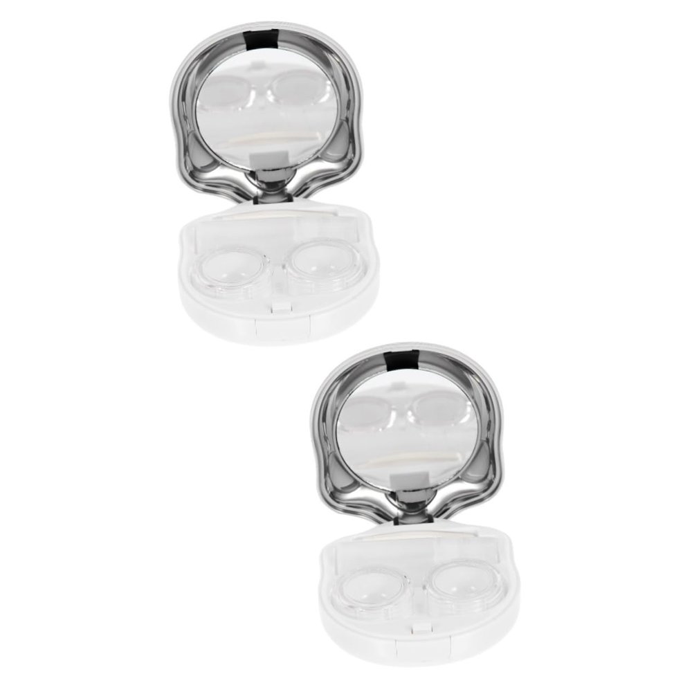 PartyKindom 2sets Portable -Lens Case Compact Travel Lens Organizer Box Keep Lenses Safe for Outdoor Activities