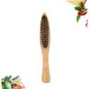 Didiseaon Beard Brush Bristles Beard Brush 2pcs Long Handle Portable for Men Grooming view 2