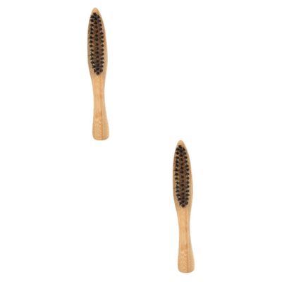 Didiseaon 4pcs Professional Bristle Beard Brush Men Styling Facial Brush Long Handle Soft Bristles for Beard Care