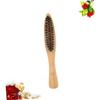 Didiseaon 4pcs Professional Bristle Beard Brush Men Styling Facial Brush Long Handle Soft Bristles for Beard Care view 3