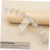 JECOMPRIS Rhinestone Mask Strap Extender and Ear Comb with Adjustable Buckle White Mask Ear Rope Buckle for and view 3