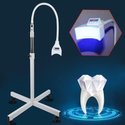 WOLEGM Dental Teeth Whitening Light, LED Lamp Teeth Whitening Accelerator Bleaching Lamp Light, Mobile Dental LED Light Whitening Machine