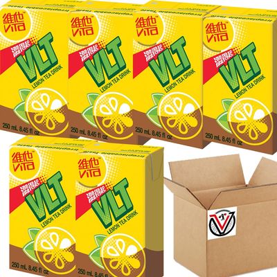 Vita Lemon Tea Drink 250ml - Great Drink Tea & Lemon Juice Concentrate | VIMIX (06 Packs)