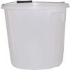25L White Strong Round Plastic Bucket With Depth Gauge & Metal Handle - Large Plasterers Bucket for Home Garden view 4