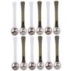 FRCOLOR 12pcs Zinc Alloy Eye Massage Stick Facial Eye Spoon for Skincare Routine view 1
