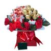 Chocolate Ferero Lindr Bouquet Hamper Sweets Candy Birthday Wedding Roses Flowers (Large, Chocolate) view 1