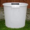 25L White Strong Round Plastic Bucket with Depth Gauge & Metal Handle - Plasterers, Car Wash, Paint Pail & Storage Container for Home & Garden view 2