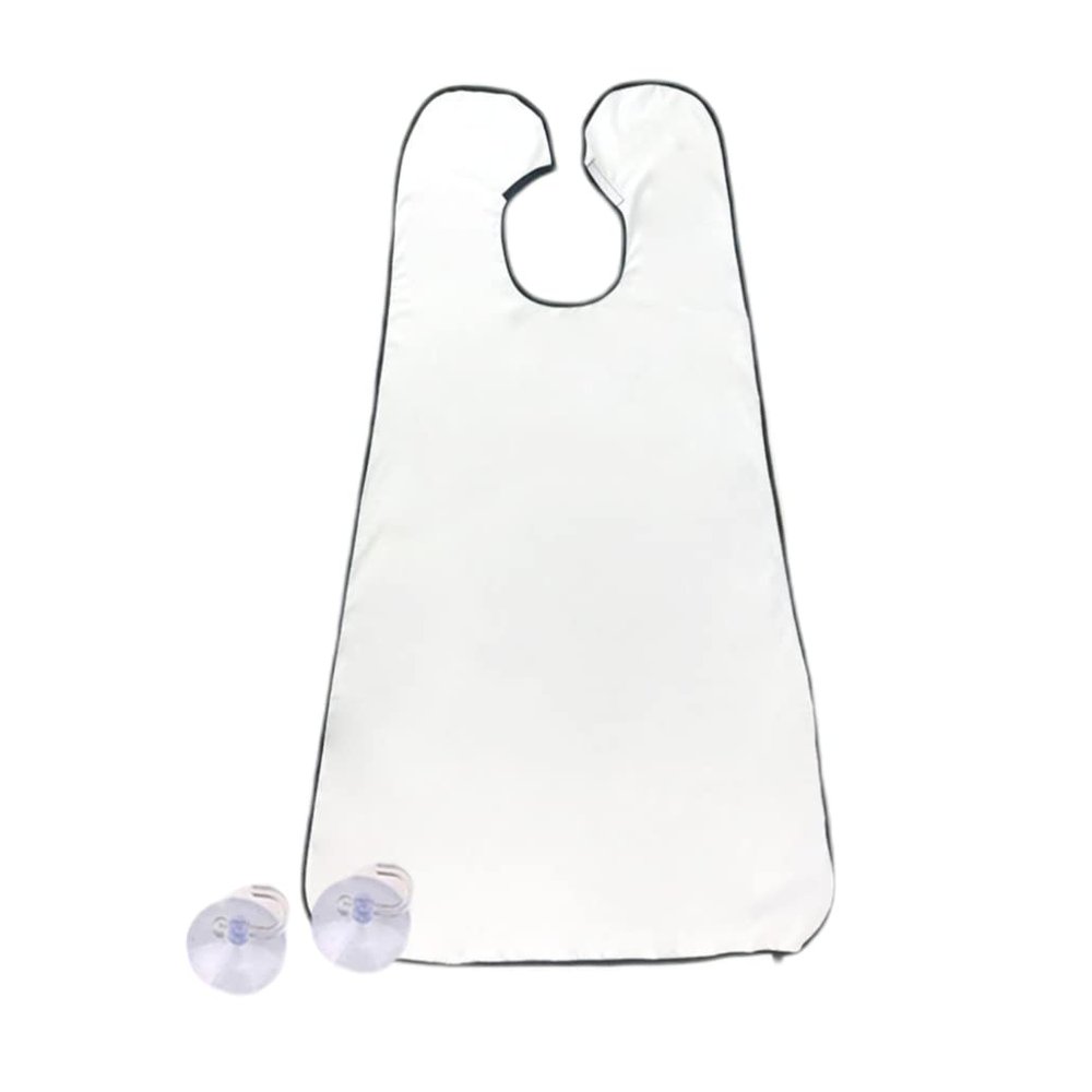 Beard Bib Non Stick Shaving Bib Beard Hair Catcher Apron with 2 Suction Cups Grooming Cape Beard Catcher Shaving Beard Accessories for Men