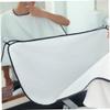 Beard Bib Non Stick Shaving Bib Beard Hair Catcher Apron with 2 Suction Cups Grooming Cape Beard Catcher Shaving Beard Accessories for Men view 2