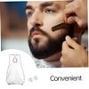 Beard Bib Non Stick Shaving Bib Beard Hair Catcher Apron with 2 Suction Cups Grooming Cape Beard Catcher Shaving Beard Accessories for Men view 3