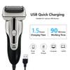 QUR 1 PCS Electric Shave Electric Shaver Men Beard Shave Bald Shaving Machine 3 Heads Silver view 2