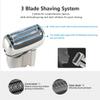 QUR 1 PCS Electric Shave Electric Shaver Men Beard Shave Bald Shaving Machine 3 Heads Silver view 3