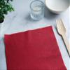 FOOGO Green 100pcs Elegant Red Paper Napkins, FSC Certified, 33 x 33 cm, 2 Ply Strong Serviettes, Fully Home Compostable, Super Soft Paper Tissues, Cocktail Disposable Napkins view 2