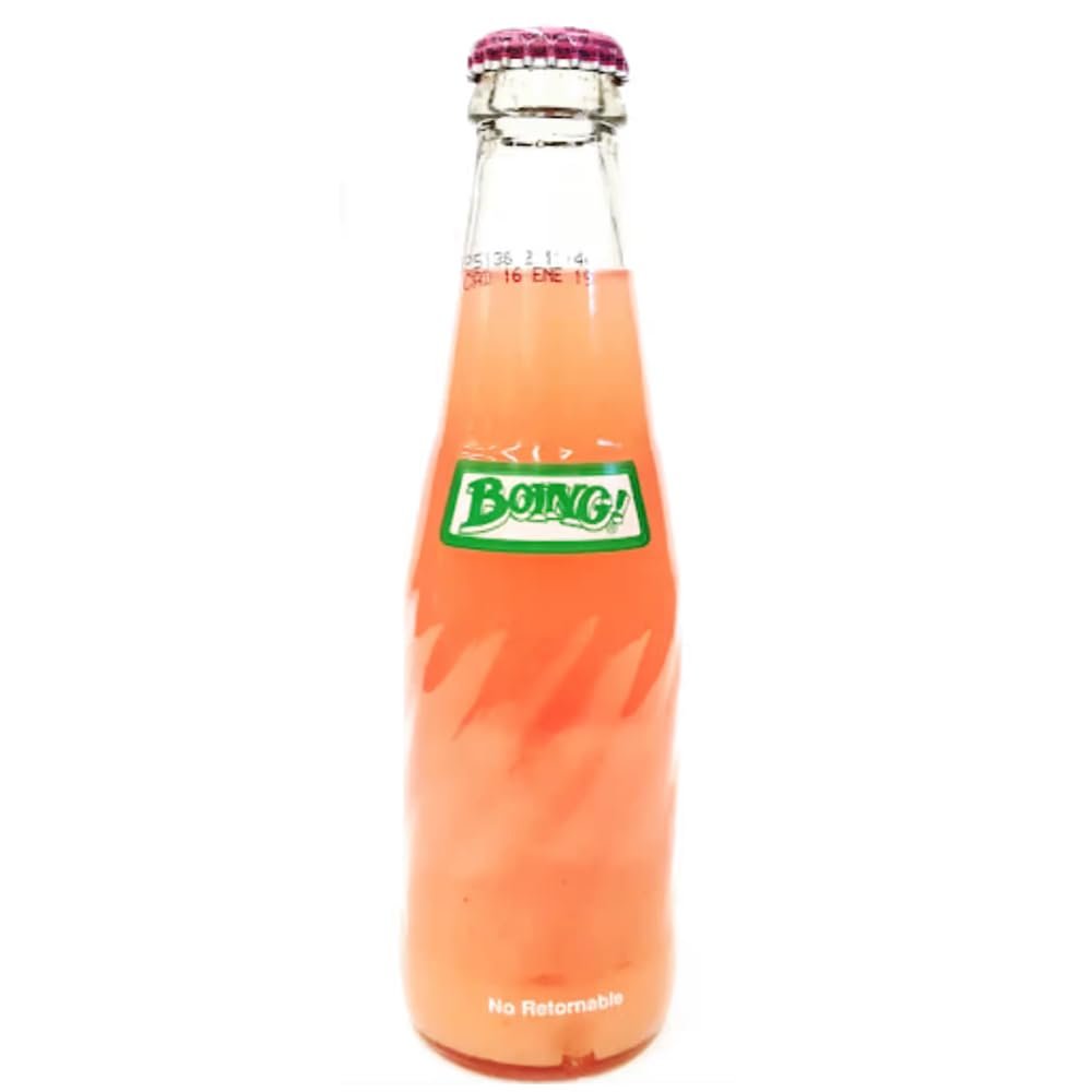 Boing Guava 24 x 237ml Case/Natural Guava Fruit Drink, Mexican Classic Boing Non-Carbonated Juice