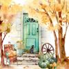 20 Napkins Autumn House Table Decoration Paper Napkins with Motif Also for Decoupage and Decoupage 33 x 33 cm view 1