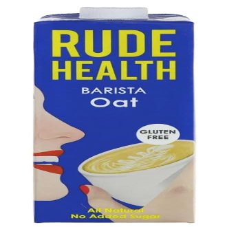 Parkers Rude Health Gluten-Free Oat Barista Drink, 1Ltr, Creamy Texture, Perfect for Lattes and Cappuccinos