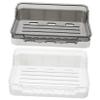 IMIKEYA 4pcs Punch Wall Mount Soap Holder Bathroom Wall Hanging Soap Draining Rack Lidless Storage Box for Bathroom Dish Mounted view 1