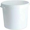 25L Litre White Bucket Fermentation Chemicals Brew Buckets Storage Container Tubs Cleaning Bucket Paint Pail Bucket Plasterers Bucket -Home Garden (Bucket with Tamper Evident Lid) view 3
