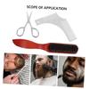 Housoutil Beard Care Kit Beard Brush Set Comb Trimmer Men Catches Trimmings Portable view 3