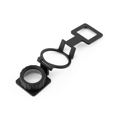 15X Foldable Magnifier Stand with Scale, Portable Metal Frame Lens Loupe for Close-up View